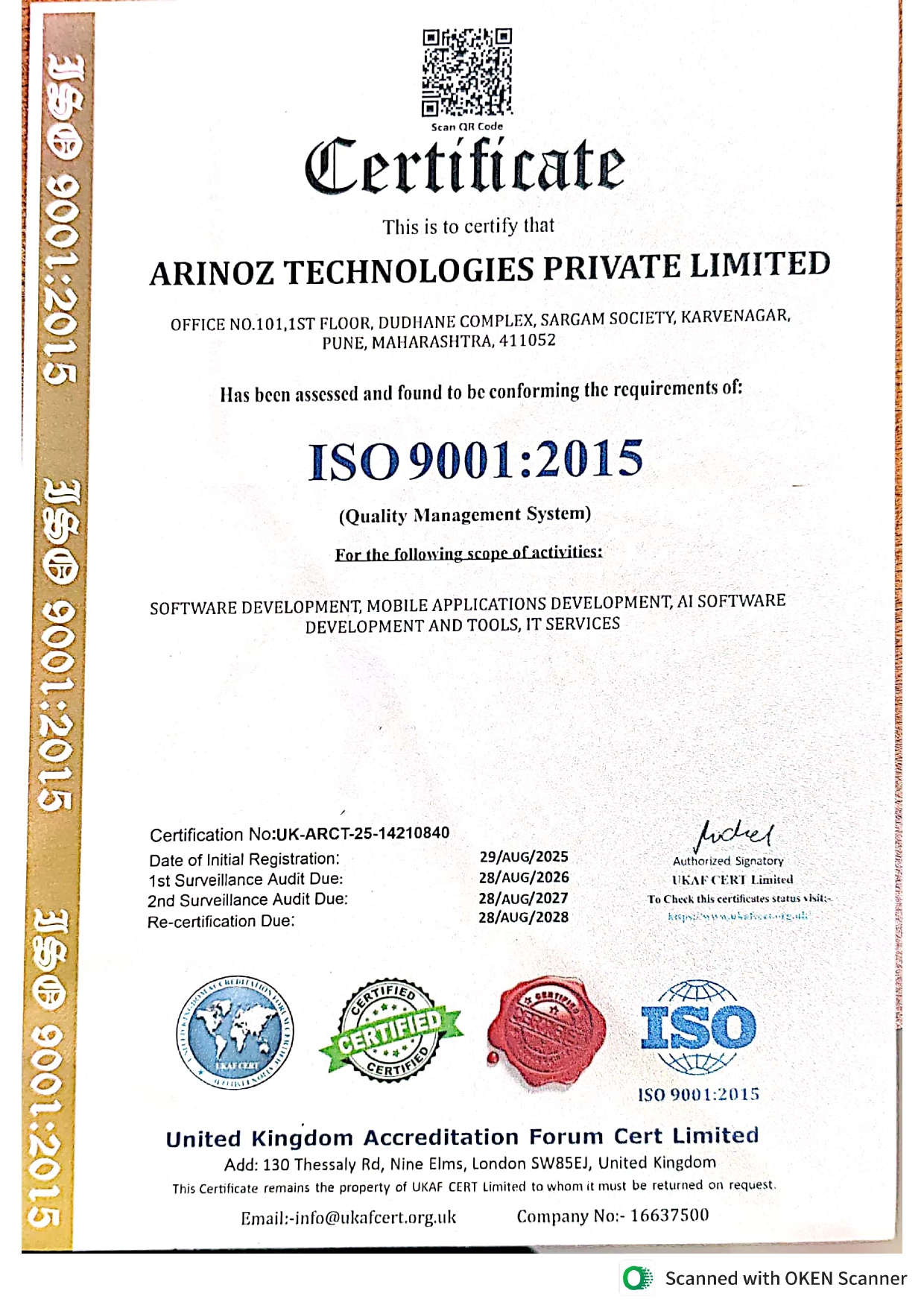 ISO 9001 Certification