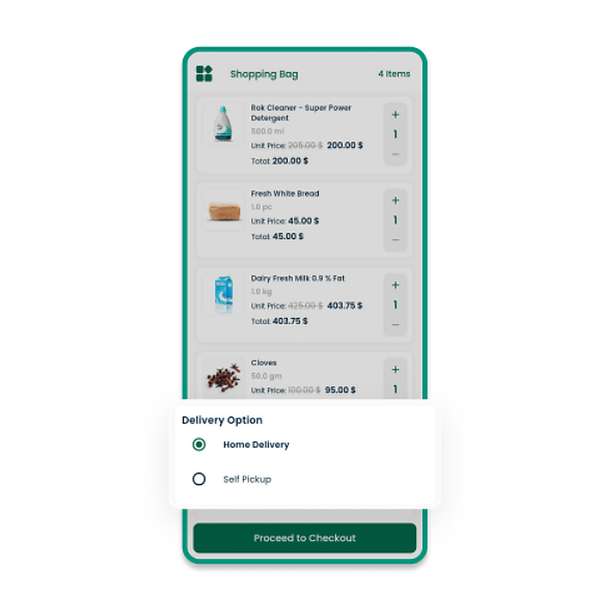 Choose Delivery Options