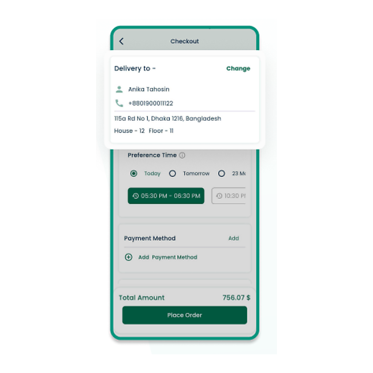 Add Delivery Address