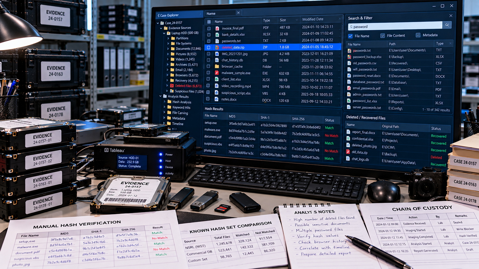 Forensic Hash Value Analysis