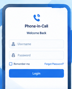 Phone-in-Call User Login