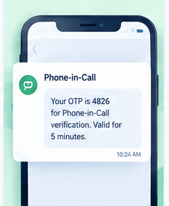 Phone-in-Call OTP Verification
