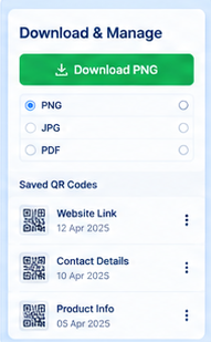 QR Code Download and Sharing