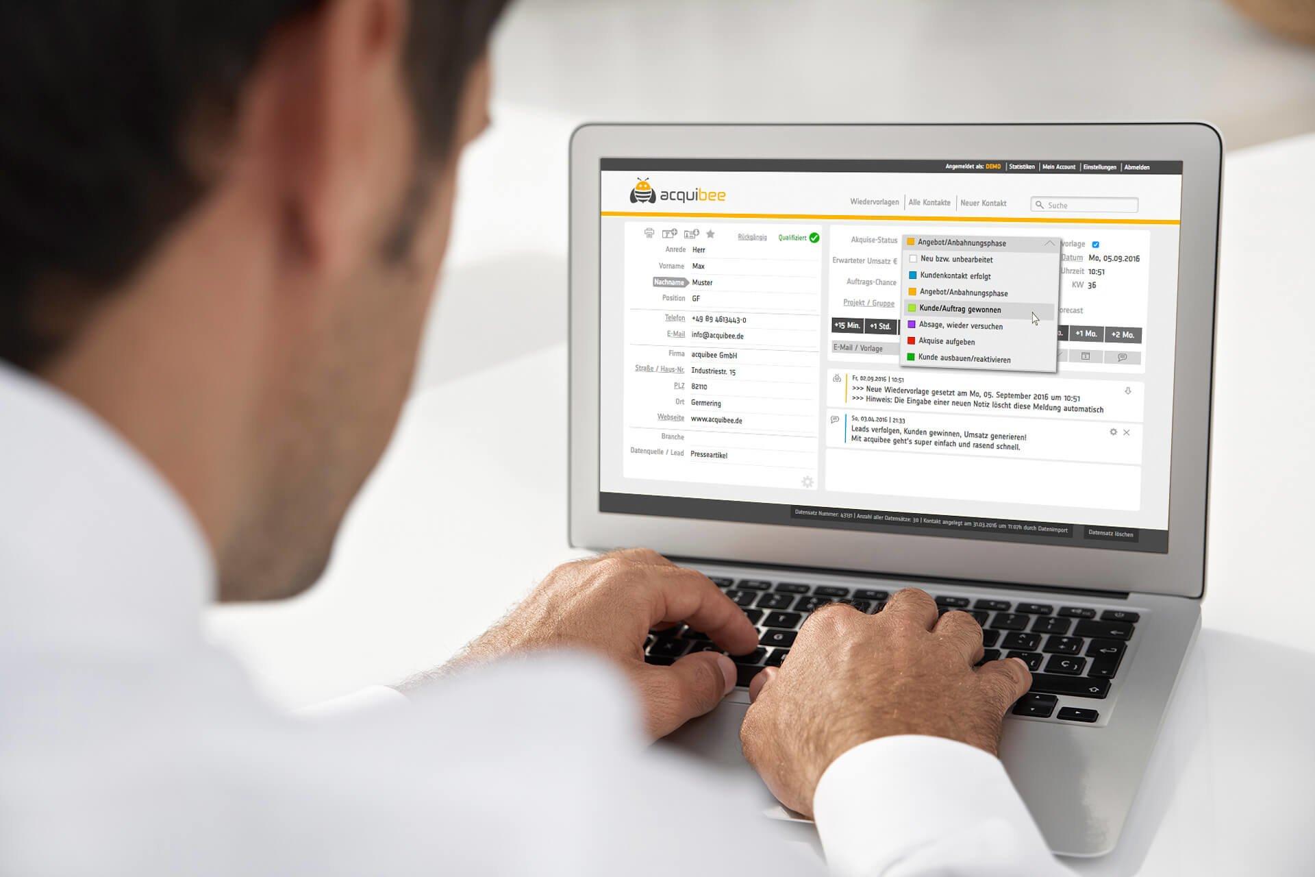 CRM Lead Registration